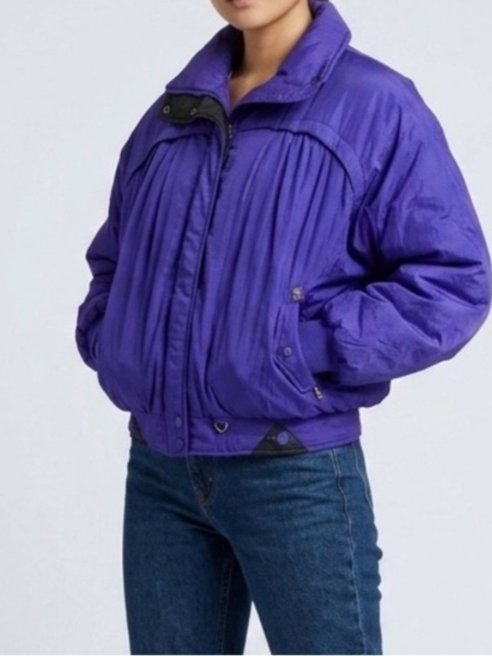 Obermeyer Vintage Dreamer Purple Ski Snowboard Down Jacket Puffer Sz 8